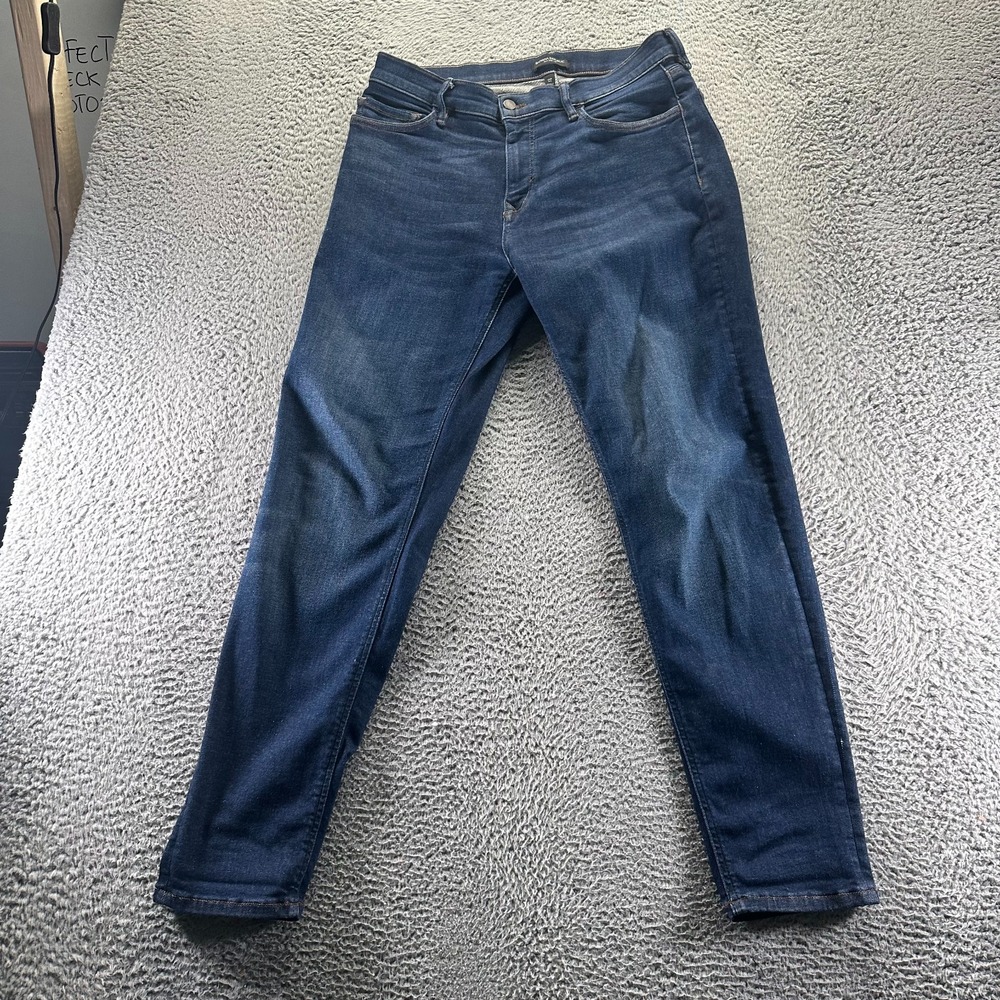 Banana Republic Jeans Mens 34x32 Blue Cotton Denim Tapered Leg Faded Workwear
